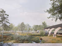 Veemarkt toekomstbeeld render